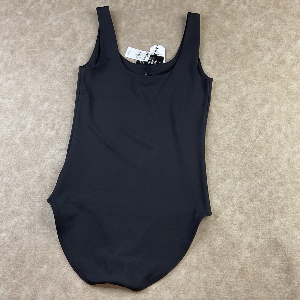 Express Body Contour Bodysuit Women Sz S High Compression Tank Black NWT - Picture 2 of 5